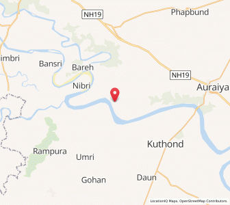 Map of Marhan, Uttar Pradesh
