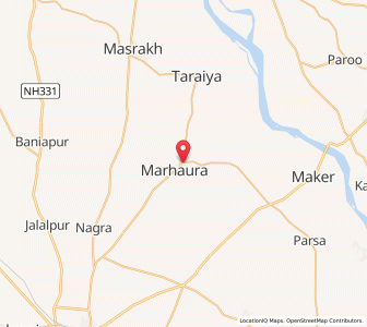 Map of Marhaura, Bihar