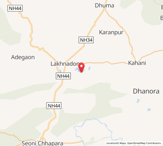 Map of Marhi, Madhya Pradesh