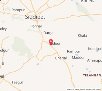 Map of Mari Manchal, Andhra Pradesh