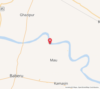 Map of Marka, Uttar Pradesh