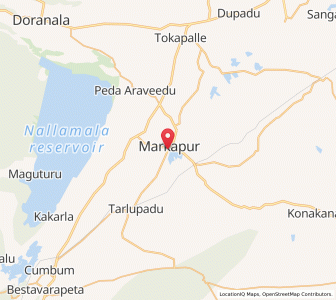 Map of Markapur, Andhra Pradesh