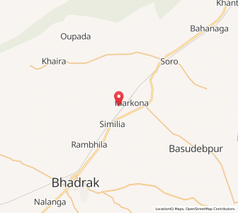Map of Markona, Odisha
