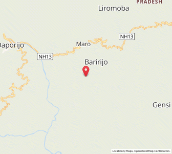 Map of Marniu, Arunachal Pradesh