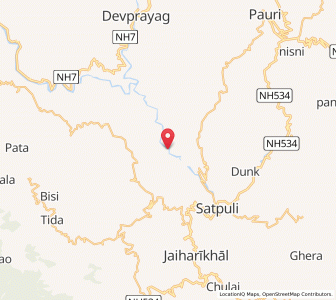 Map of Marora Palla, Uttarakhand