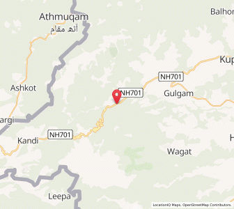 Map of Marsar, Kashmir