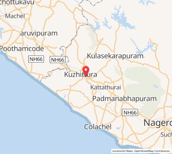 Map of Marthandam, Tamil Nadu
