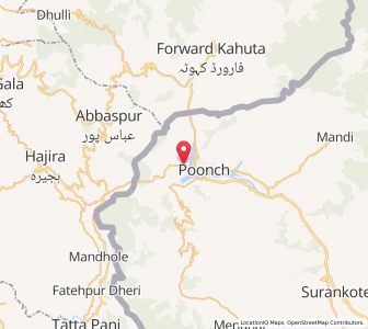 Map of Marumen, Kashmir