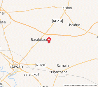 Map of Masnai, Uttar Pradesh