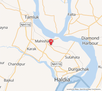 Map of Masuria, West Bengal