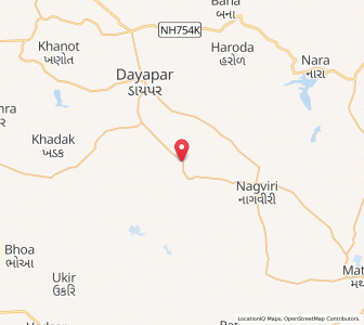 Map of Matanomadh, Gujarat