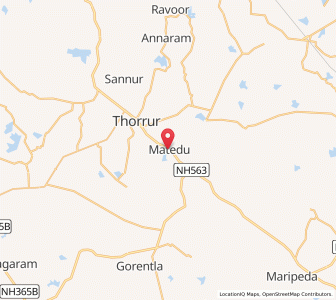 Map of Mated, Andhra Pradesh