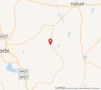 Map of Mathak, Gujarat