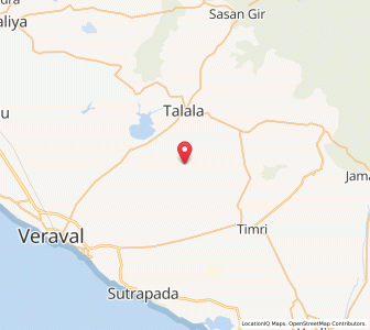 Map of Mathasulia, Gujarat