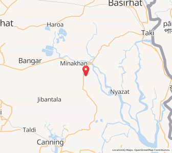 Map of Mathbari, West Bengal