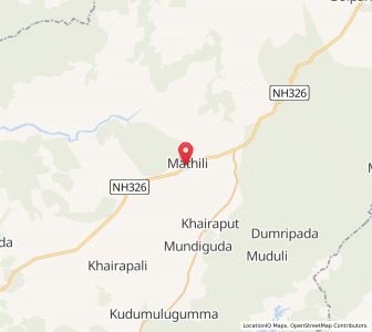 Map of Mathili, Chhattisgarh