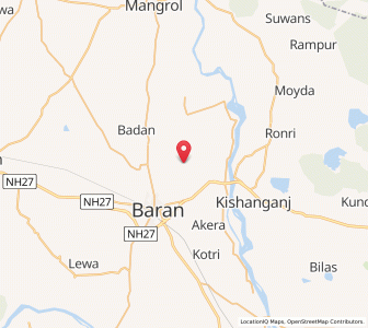 Map of Mathna, Rajasthan