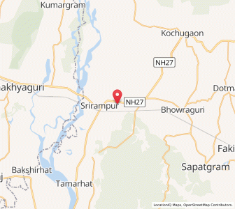 Map of Matiajuri, Assam