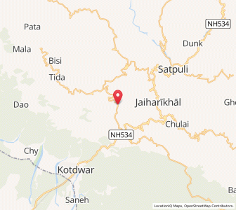 Map of Matiyali, Uttarakhand