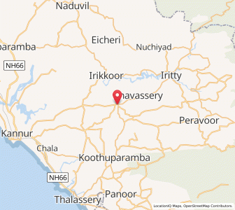 Map of Mattanur, Kerala