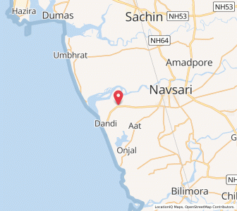 Map of Matwad, Gujarat