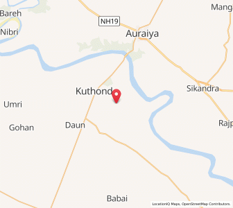 Map of Mau Kanar, Uttar Pradesh