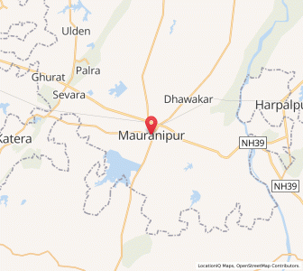 Map of Mau Ranipur, Uttar Pradesh