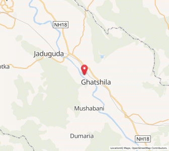 Map of Maubhandar, Jharkhand