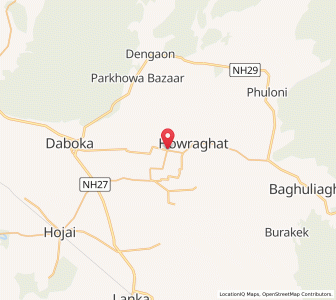Map of Maudanga, Assam