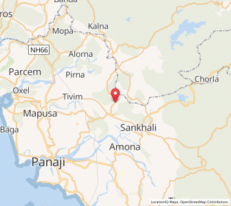 Map of Maulinguem, Goa