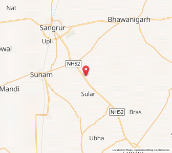 Map of Maura, Punjab