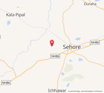 Map of Mauria, Madhya Pradesh