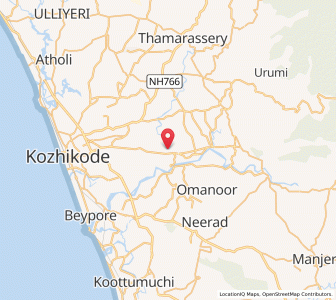 Map of Mavoor, Kerala