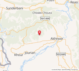 Map of Mawa, Kashmir