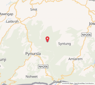 Map of Mawlat, Meghalaya