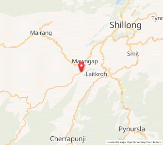 Map of Mawphlang, Meghalaya
