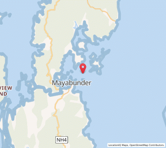 Map of Mayabandar, Andaman and Nicobar Islands