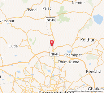 Map of Medchal, Andhra Pradesh
