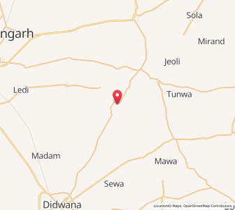 Map of Meethari Marwar, Rajasthan