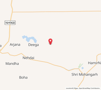 Map of Meghrasar Tibba, Rajasthan