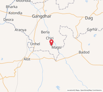Map of Mehidpur, Rajasthan