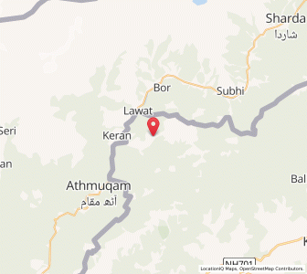Map of Mehr, Kashmir