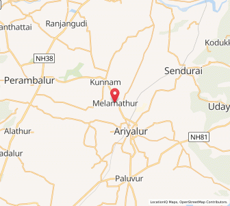 Map of Mel Mattur, Tamil Nadu