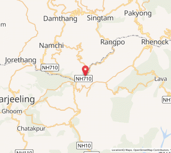 Map of Melli Bazar, Sikkim