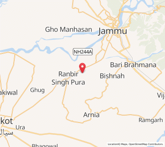 Map of Meloala, Kashmir