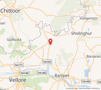 Map of Melpadi, Tamil Nadu