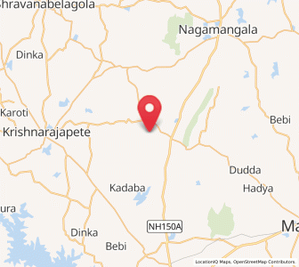 Map of Melukote, Karnataka