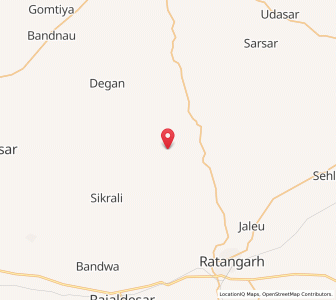 Map of Melusar, Rajasthan