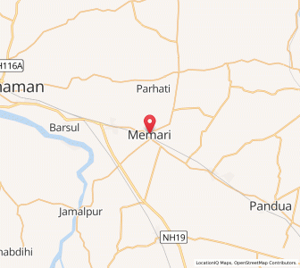 Map of Memari, West Bengal
