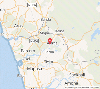 Map of Mencurem, Goa